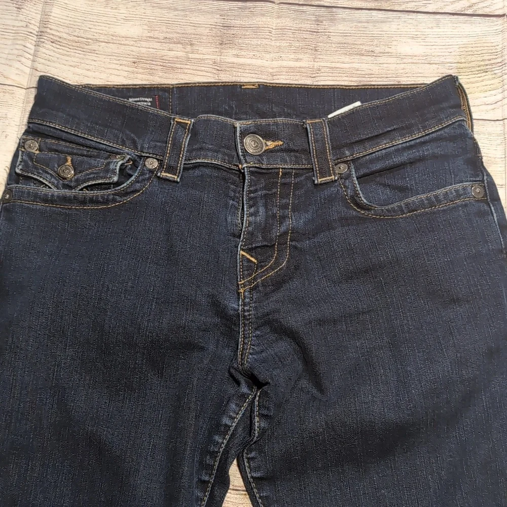 True Religion Men's Ricky relaxed straight flap pockets size 29 jeans